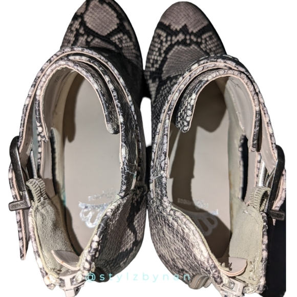 Fergalicious Snake Pattern Ankle Boots NWOB - Picture 7 of 8